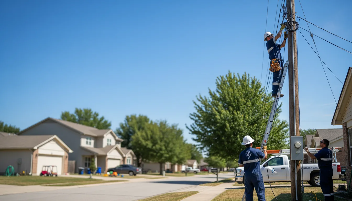 Residential electrician providing installation services in Mead, WA